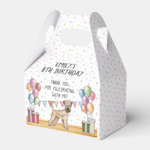 Soft-Coated Wheaten Terrier Dog Birthday Thank You Favor Box