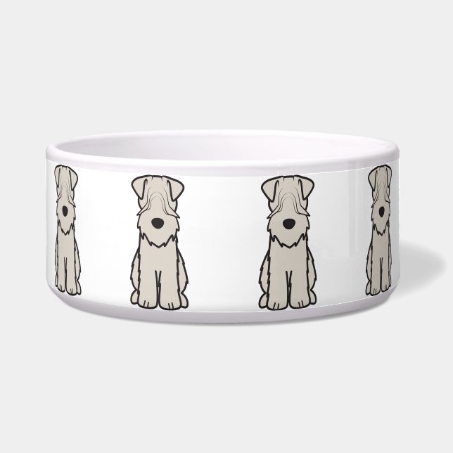 Soft Coated Wheaten Terrier Dog Cartoon (Front)