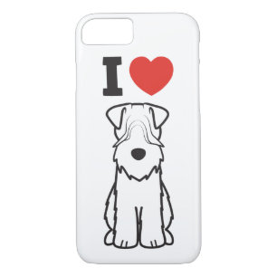 Soft Coated Wheaten Terrier Dog Cartoon iPhone 8/7 Case