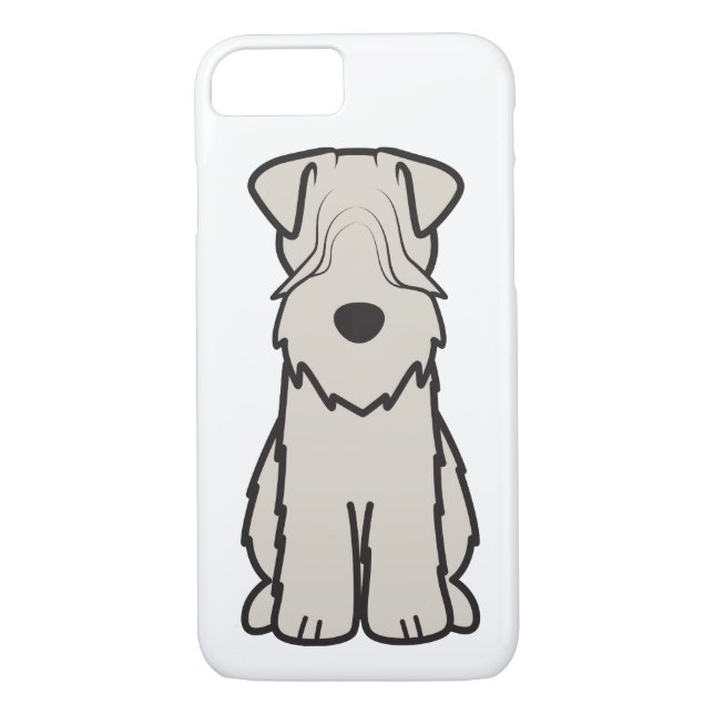 Soft Coated Wheaten Terrier Dog Cartoon Case-Mate iPhone Case (Back)