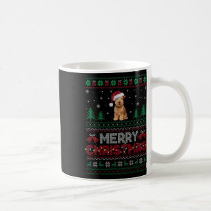 Soft Coated Wheaten Terrier Dog Santa Hat Xmas Tre Coffee Mug