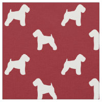 Soft Coated Wheaten Terrier Dog Silhouettes Red