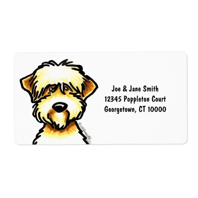 Soft Coated Wheaten Terrier Face (Front)