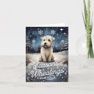 Soft Coated Wheaten Terrier Holiday Card
