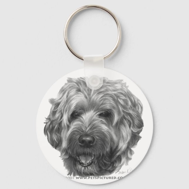 Soft-Coated Wheaten Terrier Keychain (Front)