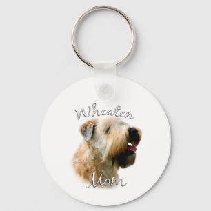 Soft Coated Wheaten Terrier Mom 2 Keychain