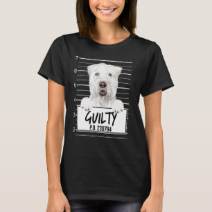 Soft Coated Wheaten Terrier Mugshot Guilty Dog T-Shirt