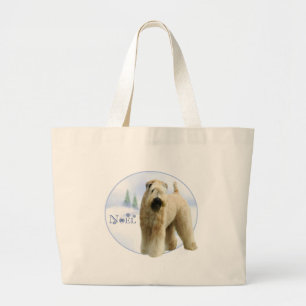 Soft Coated Wheaten Terrier Noel Large Tote Bag