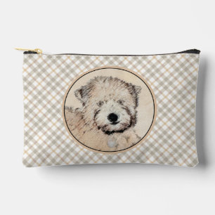 Soft Coated Wheaten Terrier Painting Original Art Accessory Pouch