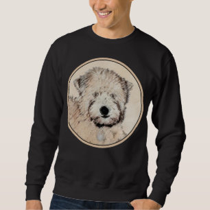 Soft Coated Wheaten Terrier Painting Original Art Sweatshirt