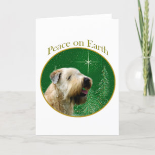 Soft Coated Wheaten Terrier Peace Holiday Card