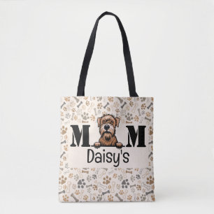 Soft Coated Wheaten Terrier Personalized Mom  Tote Bag