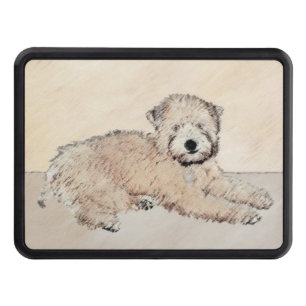 Soft-Coated Wheaten Terrier Puppy Painting Dog Art Trailer Hitch Cover