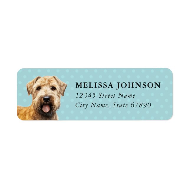 Soft Coated Wheaten Terrier Return Address Labels (Front)