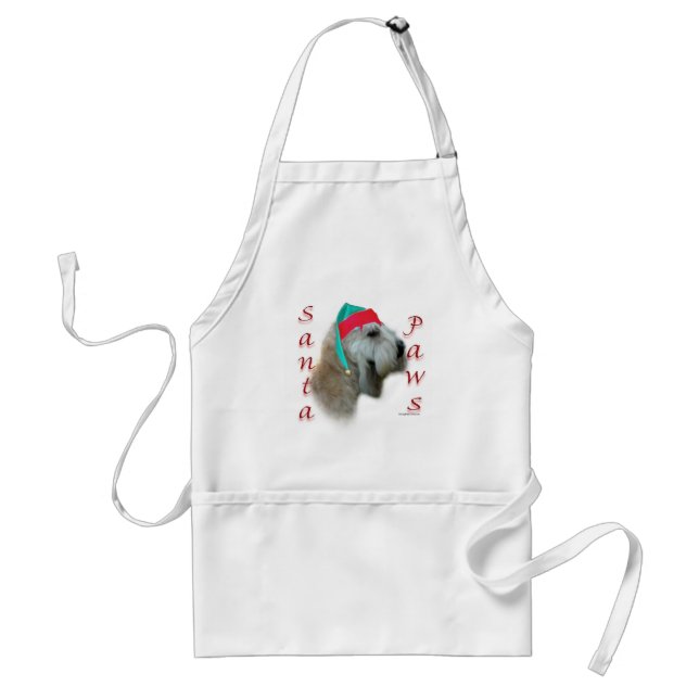 Soft Coated Wheaten Terrier Santa Paws Standard Apron (Front)