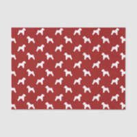 Soft Coated Wheaten Terrier Silhouettes Red