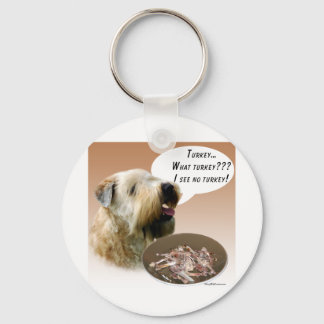 Soft Coated Wheaten Terrier Turkey Keychain