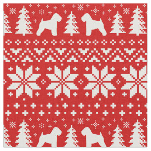 Soft Coated Wheaten Terriers Christmas Holiday Fabric