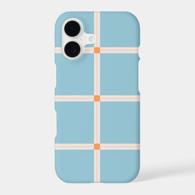 Soft Color Grid Pattern with Warm Accent Minimal (Back)
