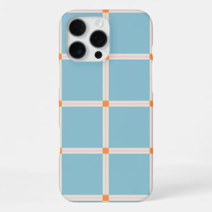 Soft Color Grid Pattern with Warm Accent Minimal iPhone 16 Pro Max Case
