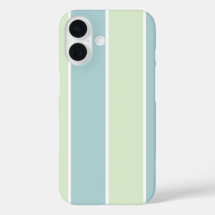Soft Color Vertical Stripe Pattern Design iPhone 16 Case