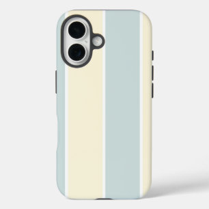 Soft Color Vertical Stripe Pattern Design iPhone 16 Case