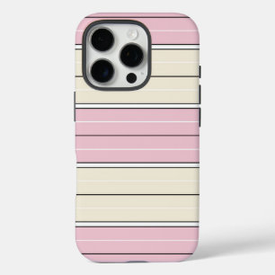Soft Color Vertical Stripe Pattern Design iPhone 16 Pro Case