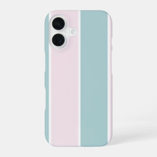 Soft Color Vertical Stripe Pattern Design iPhone 16 Case