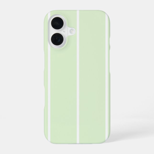 Soft Color Vertical Stripe Pattern Design iPhone 16 Case (Back)