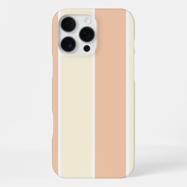 Soft Color Vertical Stripe Pattern Design iPhone Case (Back)