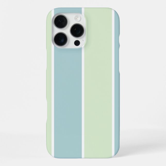 Soft Color Vertical Stripe Pattern Design iPhone Case (Back)