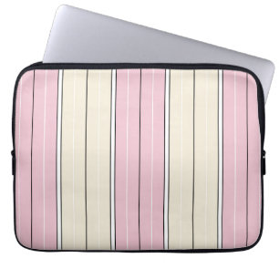Soft Color Vertical Stripe Pattern Design Laptop Sleeve