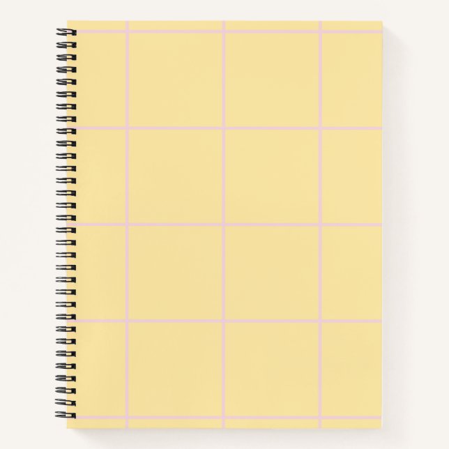 Soft Color Vertical Stripe Pattern Design Notebook (Front)