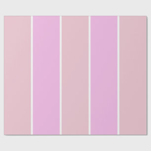 Soft Color Vertical Stripe Pattern Design Wrapping Paper