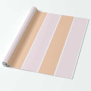 Soft Color Vertical Stripe Pattern Design Wrapping Paper
