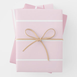 Soft Color Vertical Stripe Pattern Design Wrapping Paper Sheet