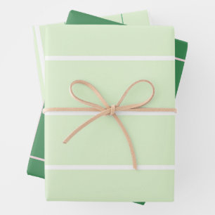 Soft Color Vertical Stripe Pattern Design Wrapping Paper Sheet