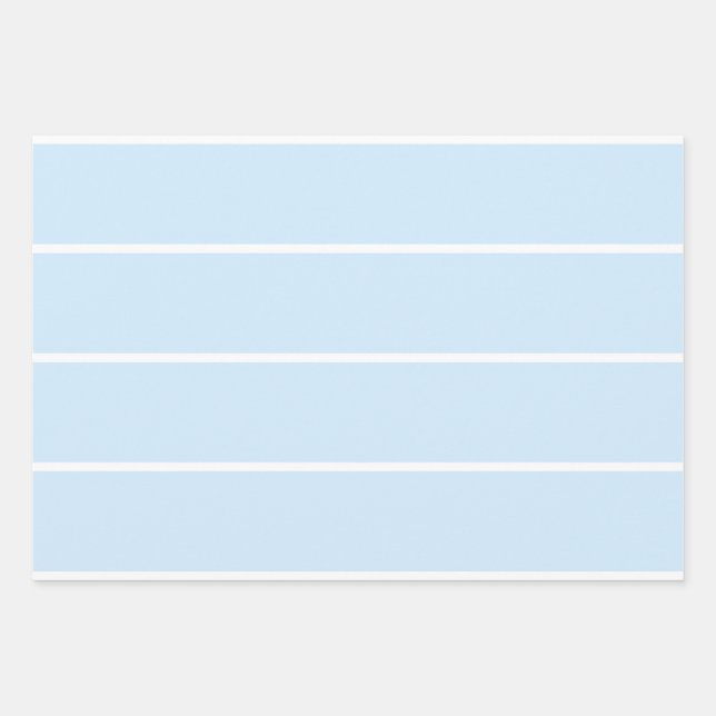 Soft Color Vertical Stripe Pattern Design Wrapping Paper Sheet (Front)