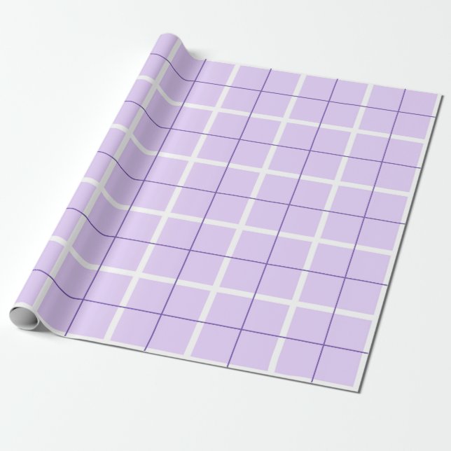 Soft Color Vertical Stripe Pattern Point Design Wrapping Paper (Unrolled)