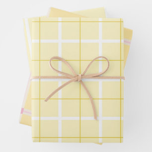 Soft Color Vertical Stripe Pattern Point Design  Wrapping Paper Sheet