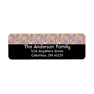 Soft Colour Drops Return Address Labels