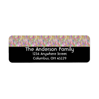 Soft Colour Drops Return Address Labels