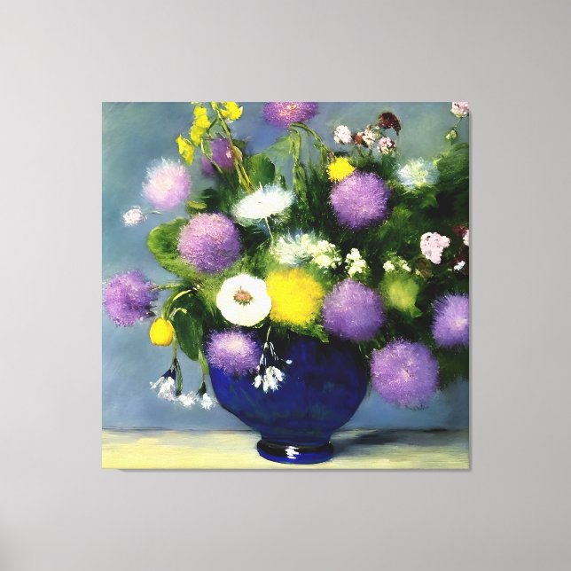 Soft Colour Flower Vase Print (Front)