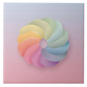 Soft Colour Gradient swirl Tile