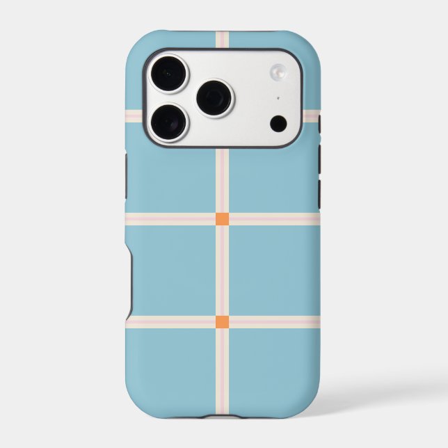 Soft Colour Grid Pattern with Warm Accent Minimal (Back)