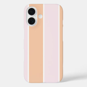 Soft Colour Vertical Stripe Pattern Design iPhone 16 Case