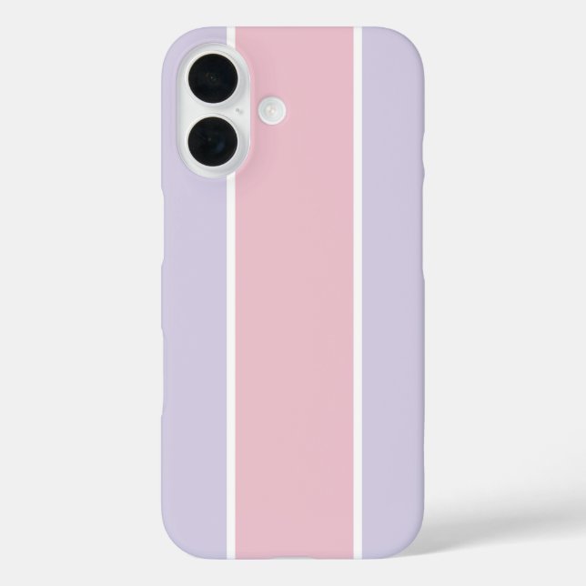 Soft Colour Vertical Stripe Pattern Design Case-Mate iPhone Case (Back)
