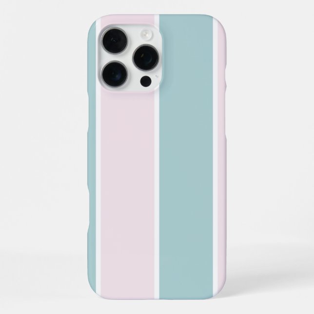 Soft Colour Vertical Stripe Pattern Design iPhone Case (Back)