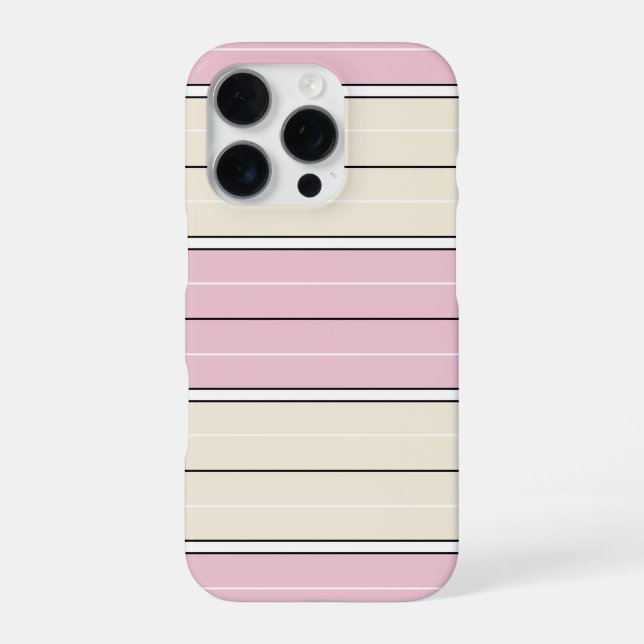 Soft Colour Vertical Stripe Pattern Design iPhone Case (Back)