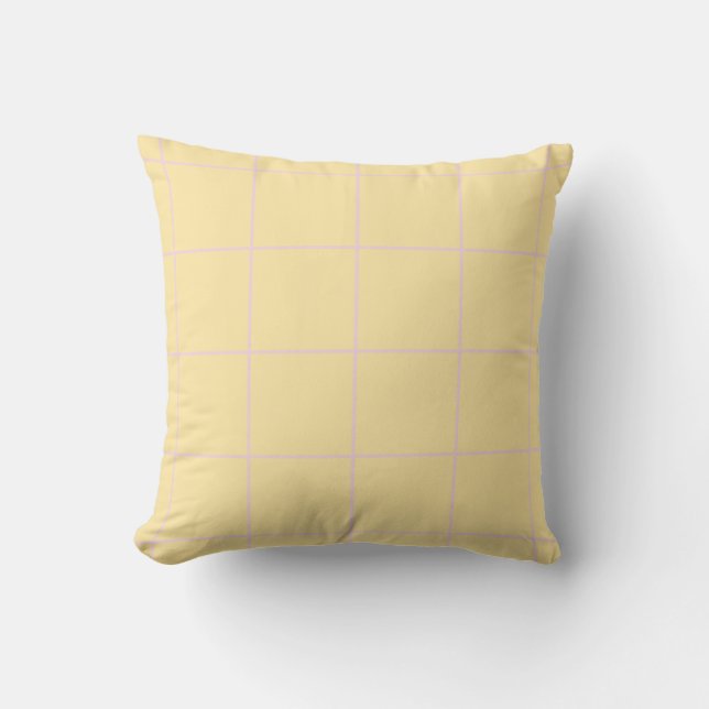 Soft Colour Vertical Stripe Pattern Design Throw Pillow (Front)